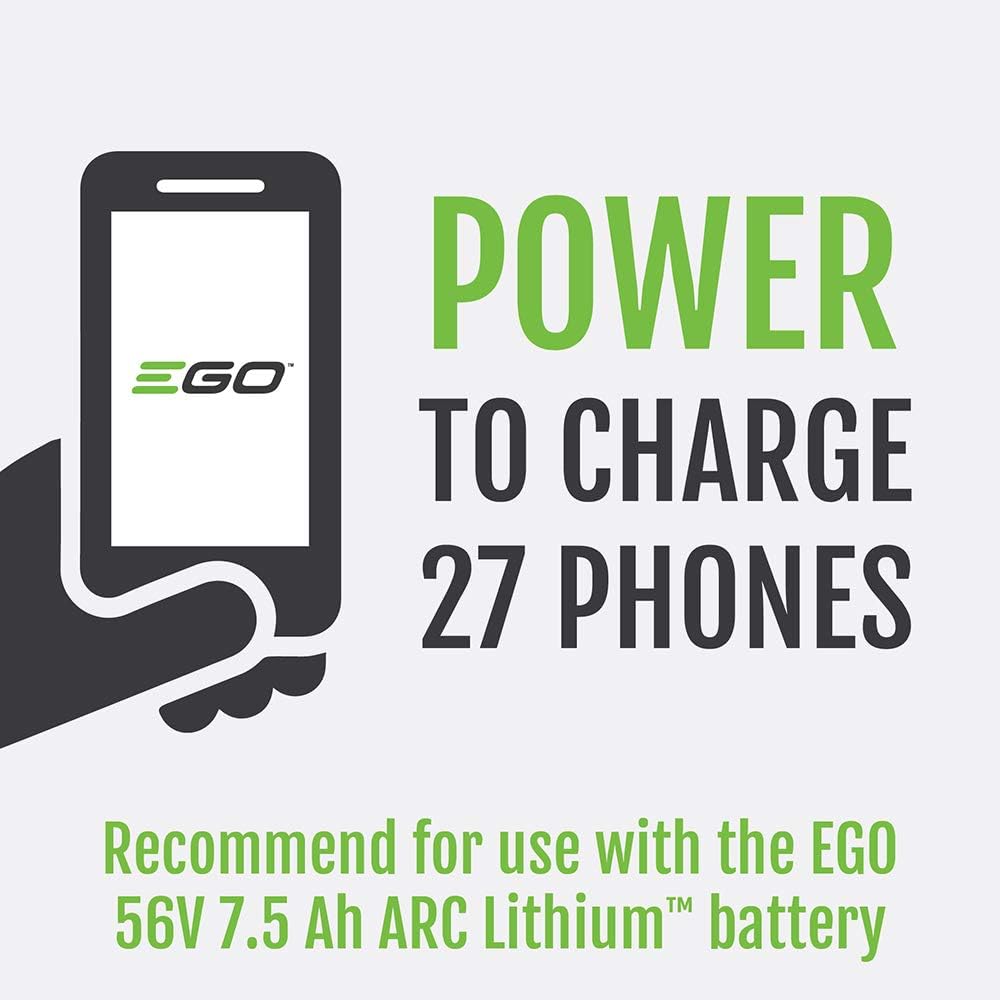 EGO POWER+ Portable Inverter, 150W, Power Inverter Generator, Quiet, Battery and Charger Not Included - PAD1500