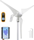 Wind Turbine Generator 12V 400W with a 30A Hybrid Charge Controller. As Solar and Wind Charge Controller which can Add Max 500W Solar Panel for 12V Battery.