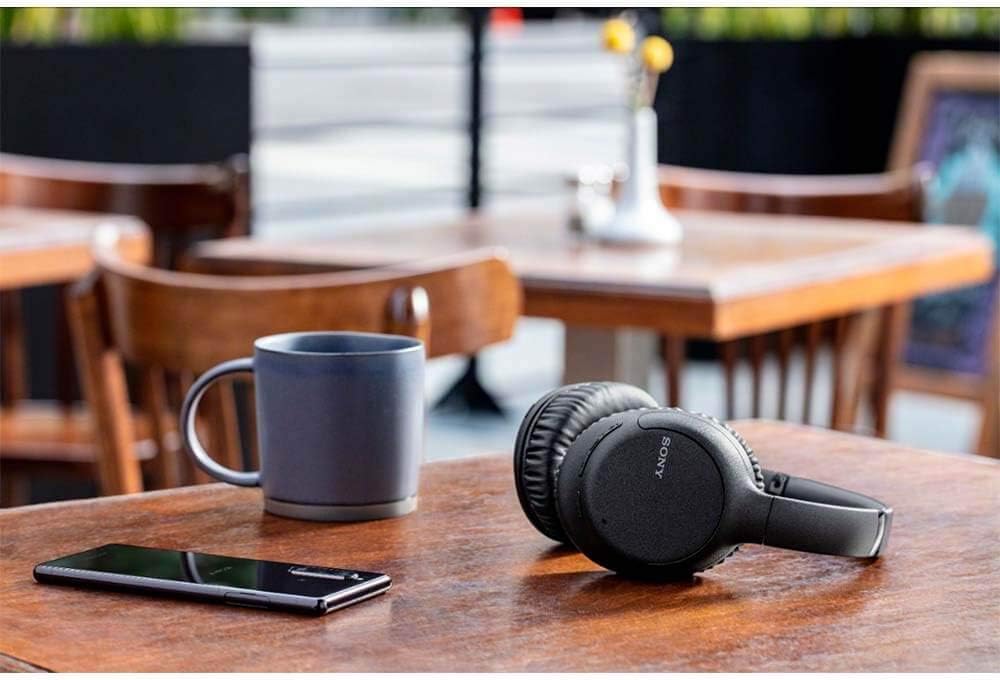 Sony Noise Cancelling Headphones WHCH710N: Wireless Bluetooth Over the Ear Headset with Mic for Phone-Call, Black