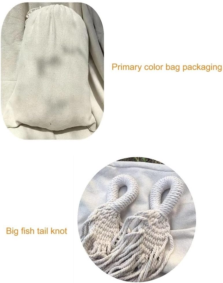 Hanging Chair Swing Foldable Hammock, Fringed Canvas Rocking Chair, Hanging Bed, Hiking Camping Hunting Folding Hammock Hammock