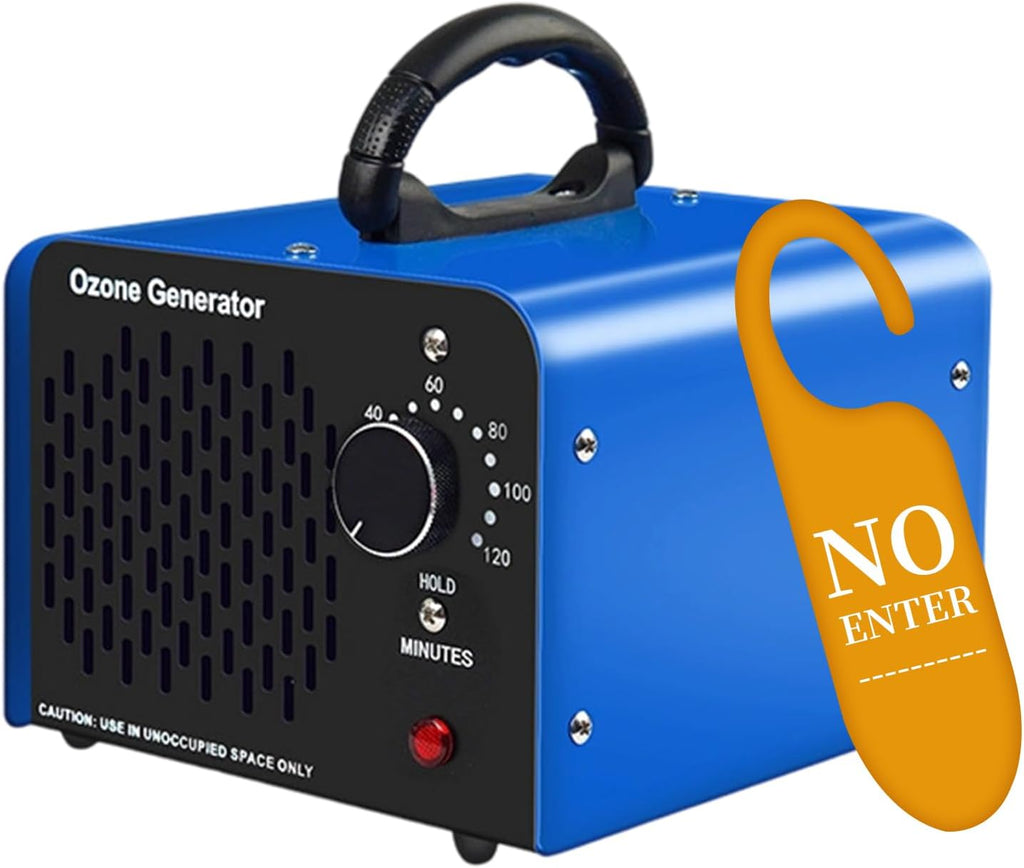 Ozone Generator, O3 Air Purifiers Odor Eliminator, High Capacity Ozone Machine, Ionizer Air Purifier Ozone for Home, Commercial, Industrial (Blue,10000mg/h)