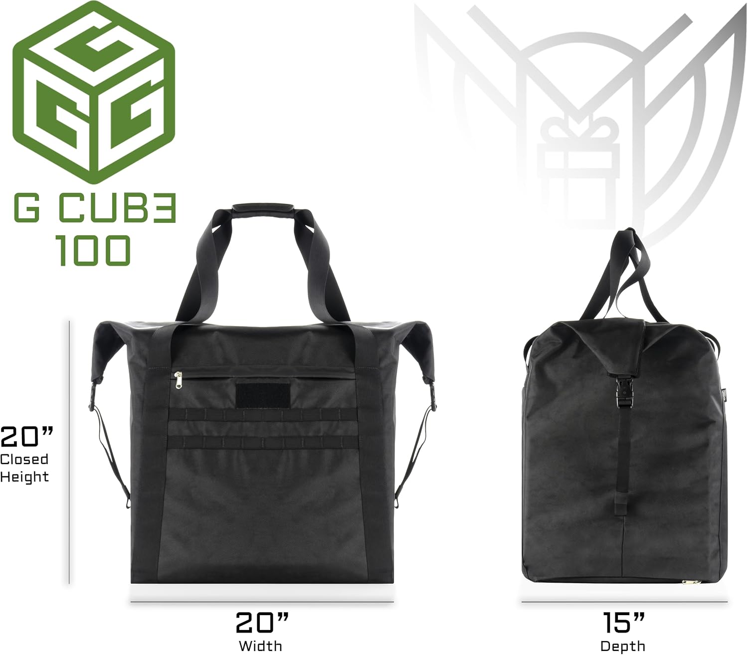 Xtreme Sight Line ~ G CUBƎ 100 Faraday Bag for Medium to Large Generators and Electronics ~ Protects Against EMP/CME/EMF/RF ~ Diamond Form Farday Lined Interior ~ Safety Orange