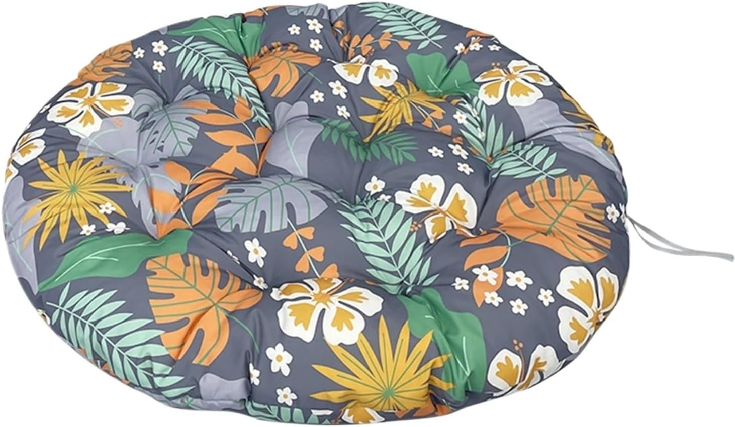 Ergonomic Wicker Papasan Chair Cushion, Round Papasan Swivel Chair Cushion, Rocking Chair Cushion for Outdoor Indoor(Flowers,51 * 51 in)