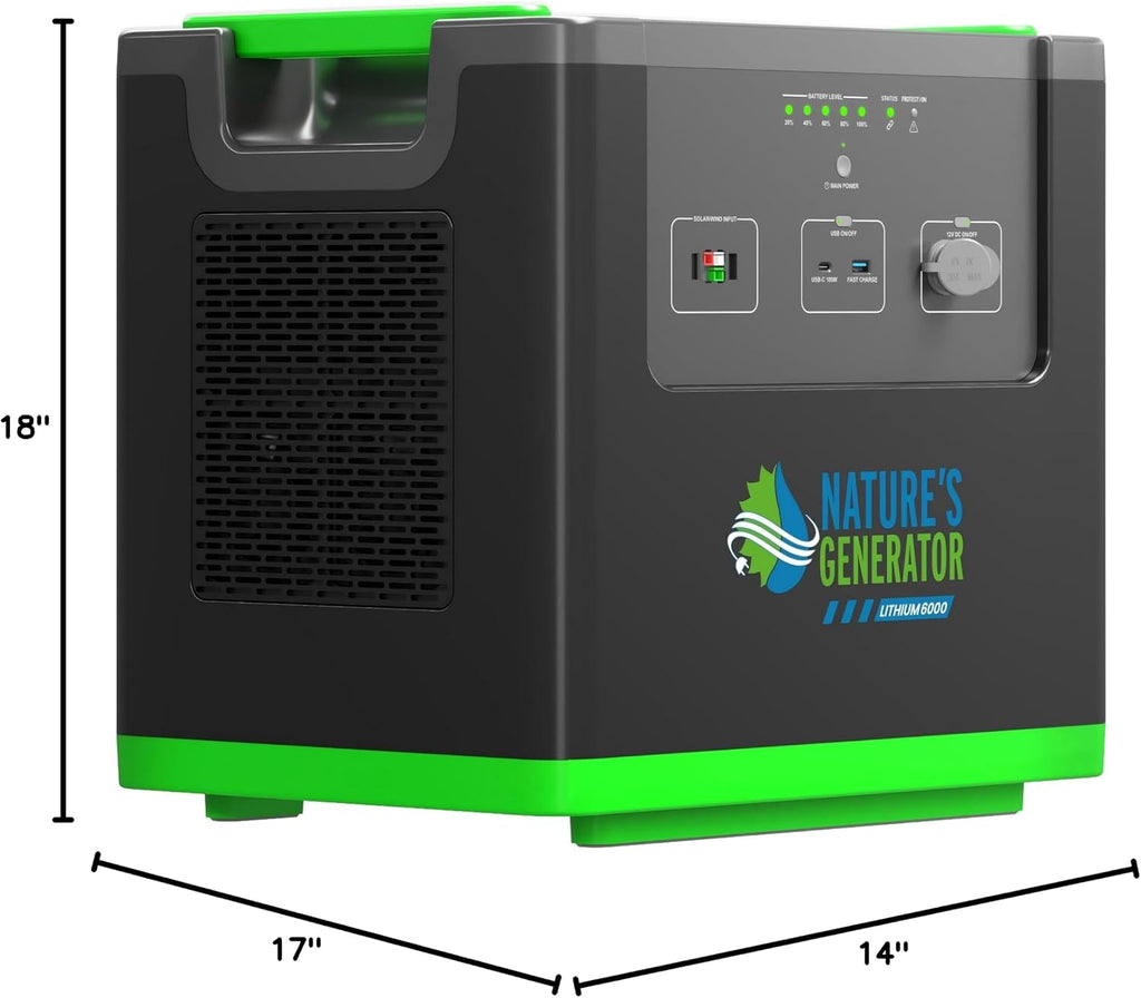 Natures Generato 6000W Solar Generator 3840Wh Lithium Power Pod