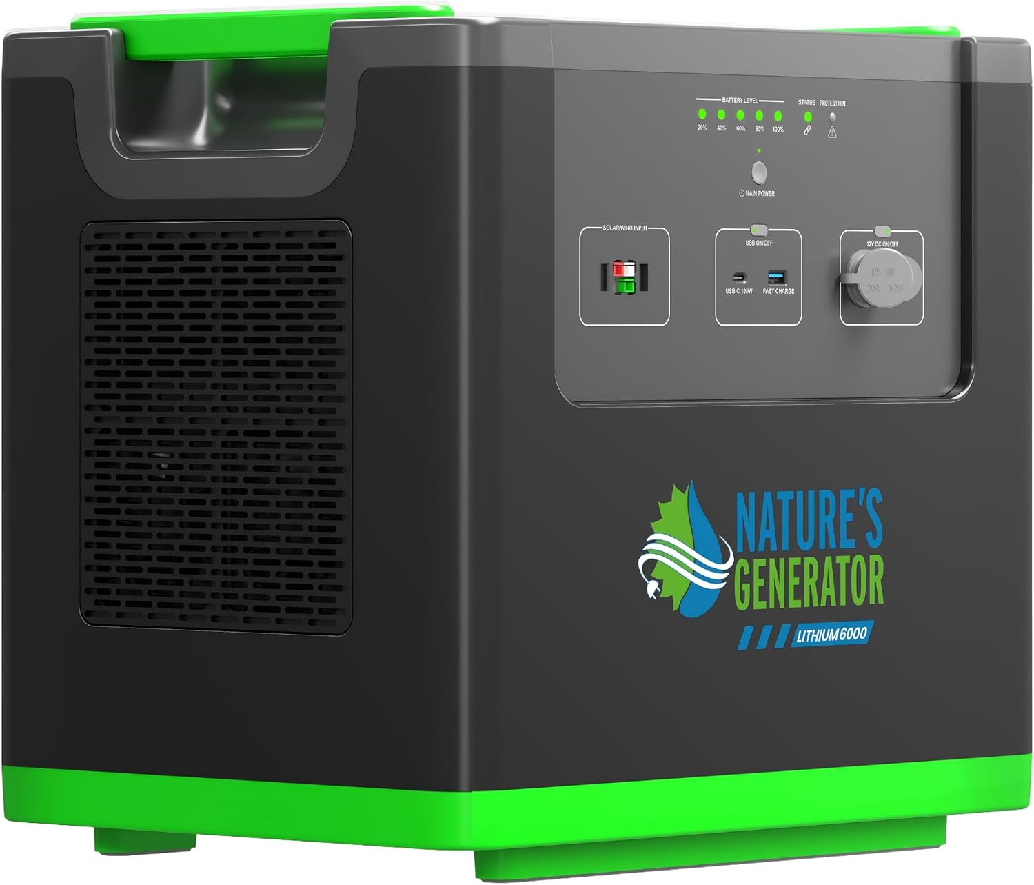 Natures Generato 6000W Solar Generator 3840Wh Lithium Power Pod