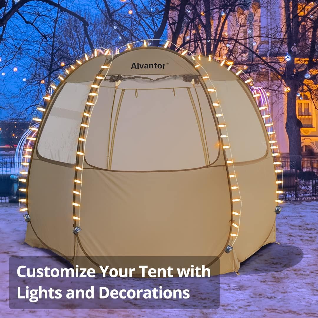 Alvantor® Pop Up Canopy Tent - Vendor Booth Event Tent - Pop Up Canopy for Commercial Activity - Camping Gazebos - Beige