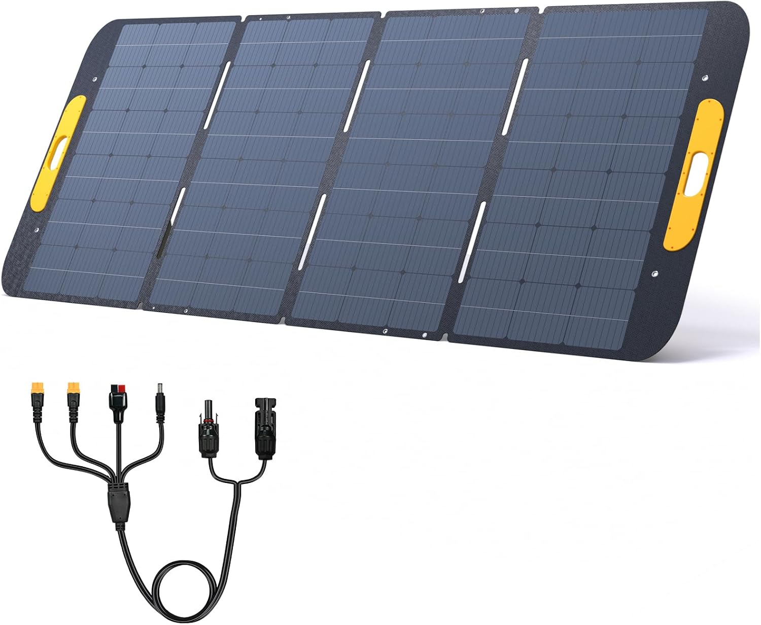 VTOMAN VS400 Portable Solar Panel 400W 40V, 23% Efficiency Foldable Solar Panel w/ IP67 Waterproof & MC-4 Anderson XT60 DC5521 Adapters & Adjustable Kickstands, Off-Grid Power for Home & Camping