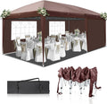 Outvita 10x20ft Ez Pop Up Canopy, Portable Instant Canopy Tent with 4 SideWalls for Outdoor Events, Party, Wedding, Birthday,Graduation