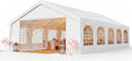 Aoxun 16x32 Party Tent Canopy for Weddings Waterproof Event Tent with Removable Sidewalls &Roll-up Door, Heavy-Duty Steel Frame for Outdoor Weddings, BBQ, Birthday Parties, & Camping,White