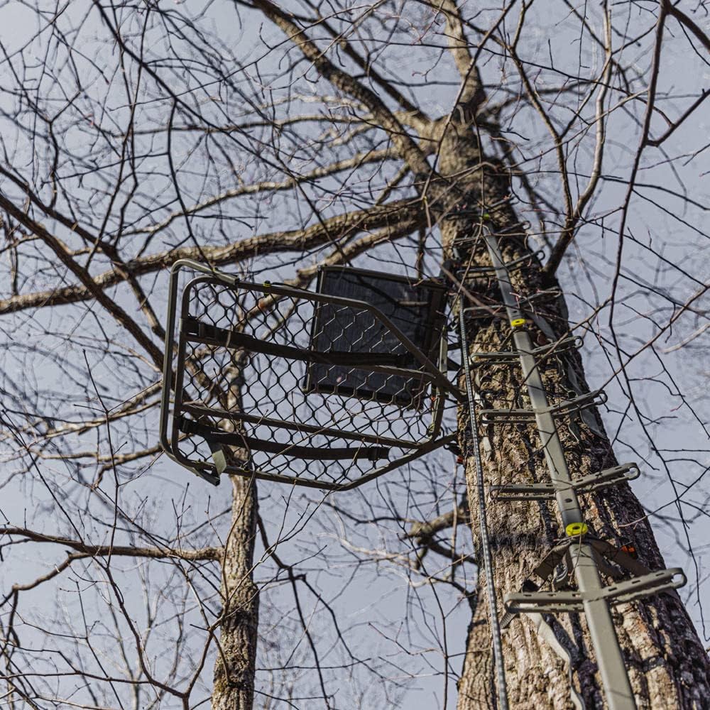 Summit Treestands Ledge XT Hang-on Tree Stand | Lightweight | Folding Comfort-Mesh Seat (SU82117),Black