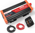 BELTTT 3000W Pure Sine Wave Inverter 12V DC to 120V AC for Solar, Off-Grid, RV, Truck, Home, Power Inverter with Dual AC, 20A Socket, 5V 2.1A USB, Hardwire Port, Remote Controller 23Ft Cable
