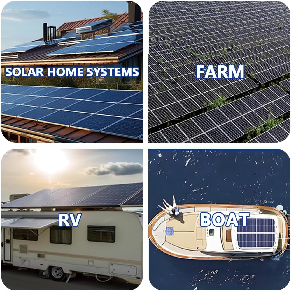 Y&H 10000W Solar Inverter 48V to 120V/240V Split-Phase Mains-Frequency Hybrid Inverter, 30000W Surge Power, Dual 120A MPPT Controllers, Solar & AC Dual Input,Off-Grid Home & Commercial Backup System