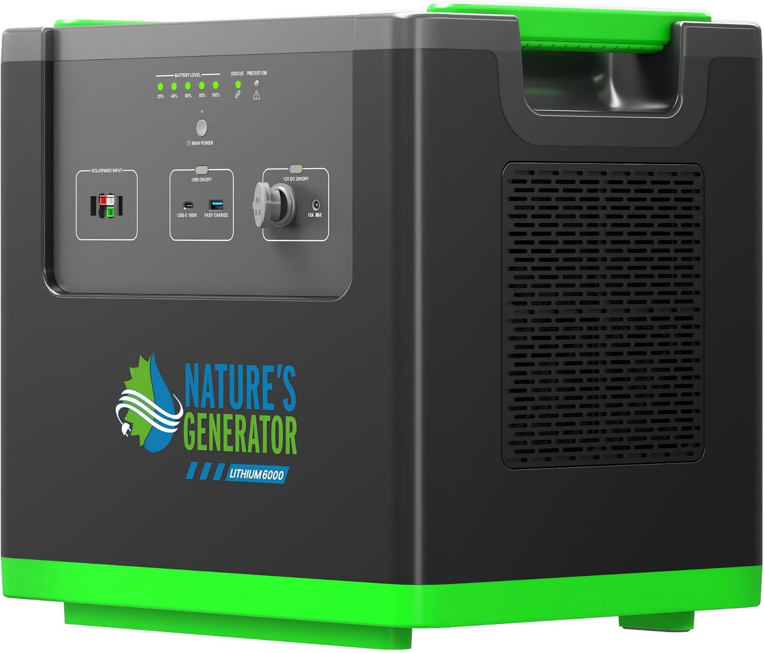 Natures Generato 6000W Solar Generator 3840Wh Lithium Power Pod