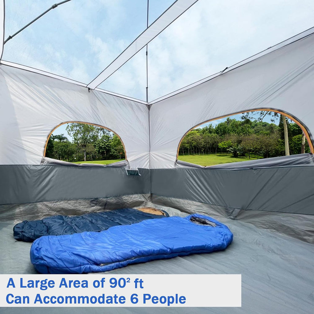 UNP Canopy Inner Tent, Camping Cube Tents for Pop Up Camping Canopy Tent, Compatible with 10' Wide Canopies Tents (No Top & Frame) (Gray)