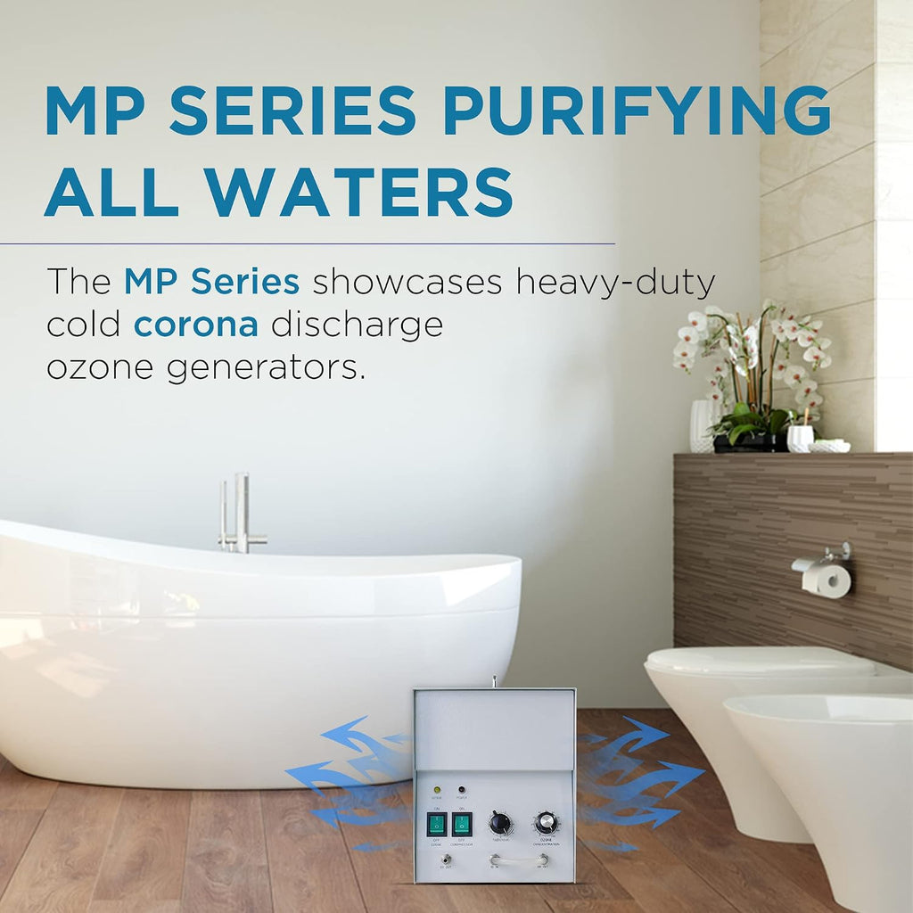 MP 8000 Ozone Generator Suitable for Ponds, Wells, up to 8000mg/hr with Optional Oxygen Hook-up, Light-Weight, Portable
