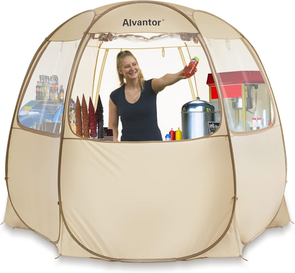 Alvantor® Pop Up Canopy Tent - Vendor Booth Event Tent - Pop Up Canopy for Commercial Activity - Camping Gazebos - Beige