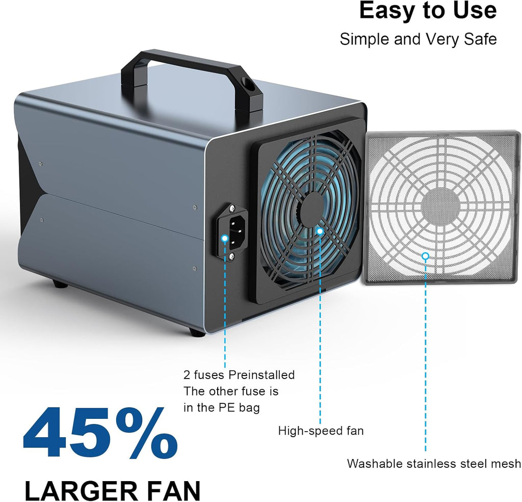 ONAMOR Bundle | Ozone Generator 80000mg and Ozone Generator 83000mg - Ozone Machine Ionizer & O3 Deodorizer for Home, Smoke, and Pet Room.