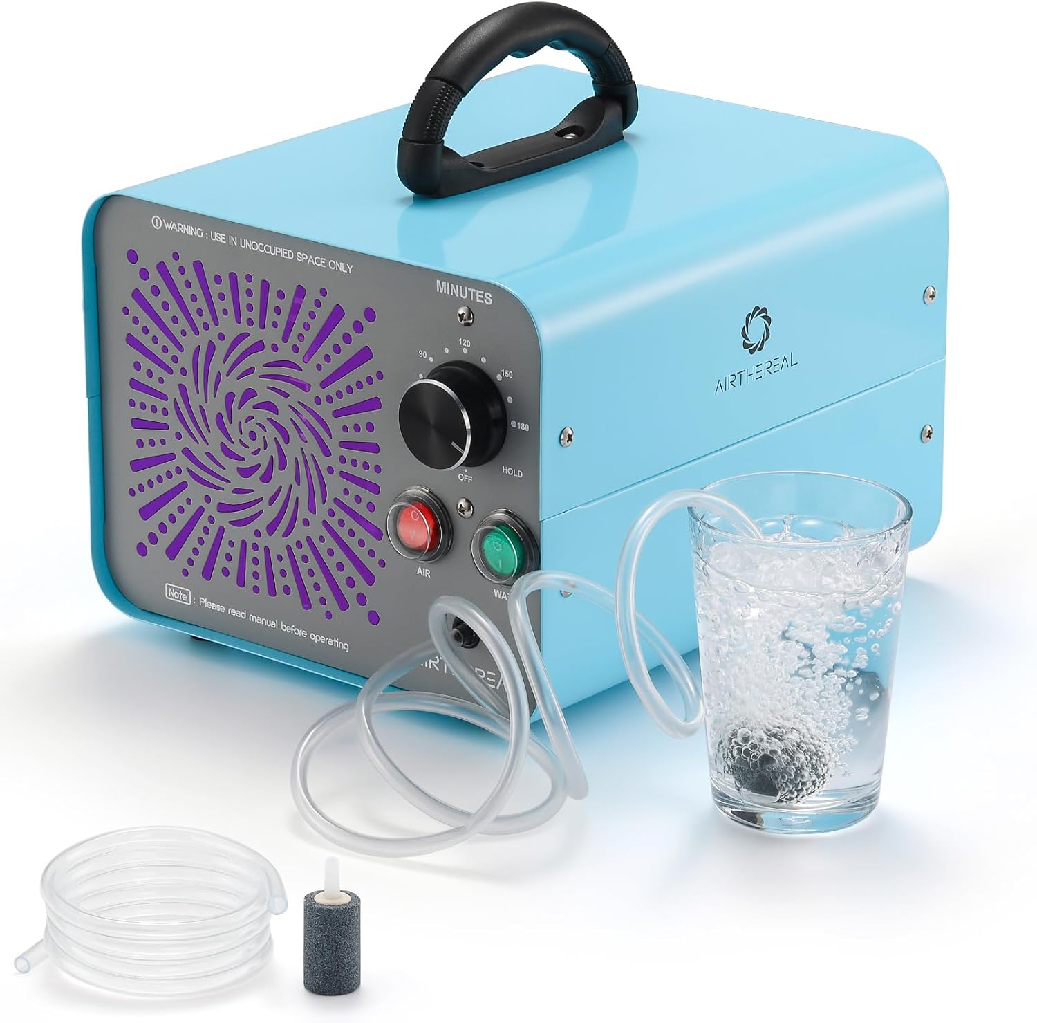 Airthereal Bundle | MA25L Water Ozone Generator and Spare Ozone Plate Filter - Dual-Mode Ozone Machine for Water and Air Purification