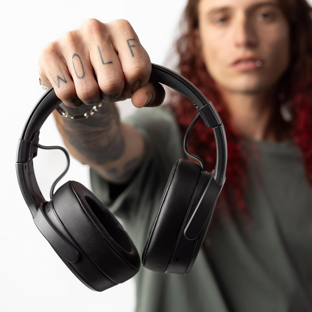 Skullcandy Crusher Wireless Bluetooth Headphones with Multi-Sensory Bass, Noise Isolating Over-Ear Fit, Up to 50 Hours Battery, Microphone for iPhone Android