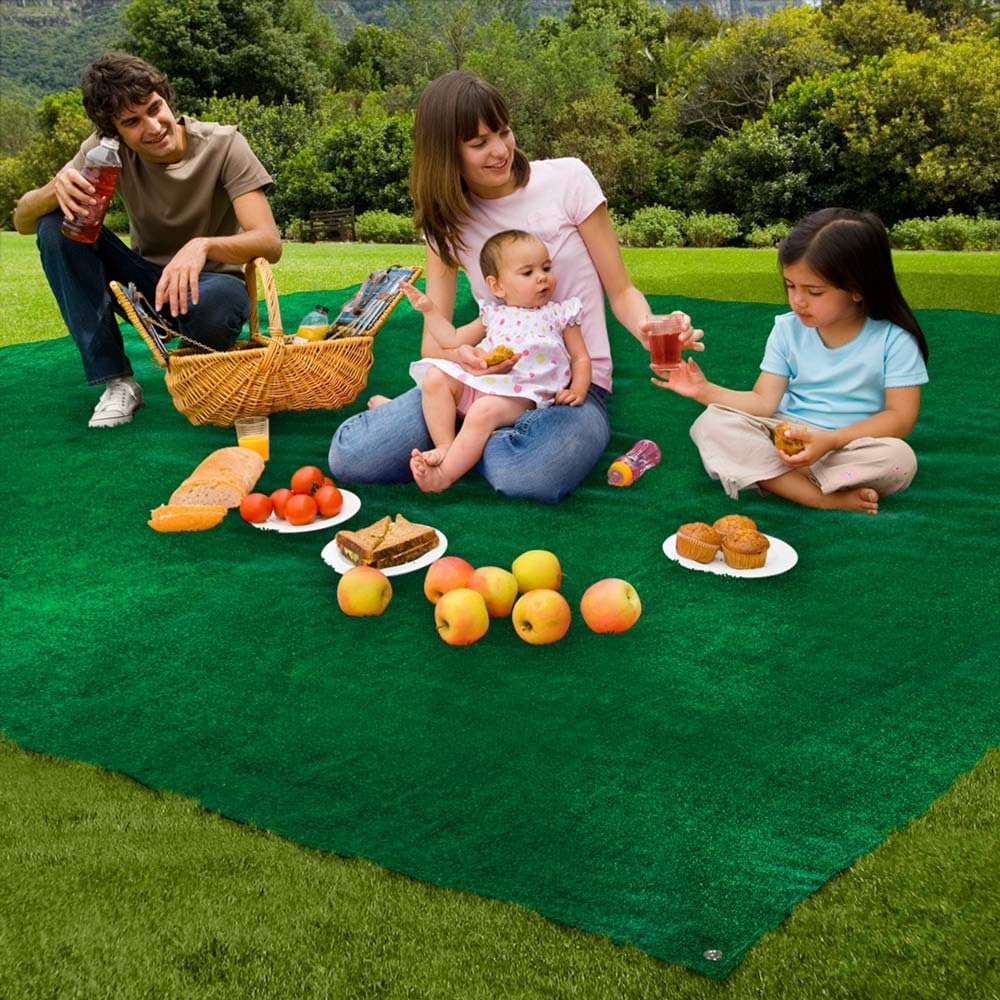 House, Home and More Outdoor Turf Rug - Green - 10 Feet X 20 Feet