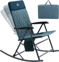 Timber Ridge 3-Level Adjustable Rocking Camping Chair, Ergonomic Padded High Back, Supports 300 LBS, Stable Anti-Tip Rocker, Hard Armrests for Easy Standing, Portable for Patio, Lawn & Tailgating