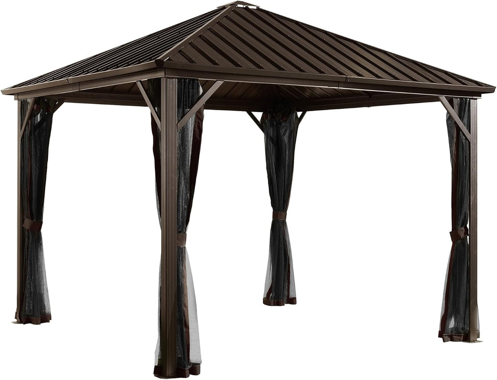 Sojag Outdoor 8' x 8' Dakota Hardtop Gazebo Outdoor Sun Shelter