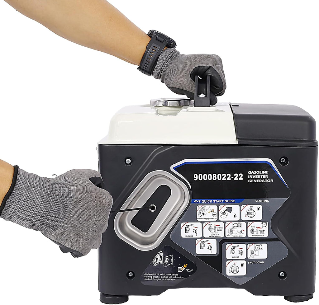 Portable Inverter Generator, 1200W Ultra-Quiet Gas Engine, Epa Compliant, Eco-Mode Feature, Ultra Lightweight For Backup Home Use & Camping