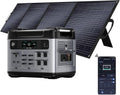 OUKITEL P2001 Plus 2400W Solar Generator with 200W Solar Panel, 2048Wh Solar power station, 1800W Fast Charging, Smart APP Control Emergency Power Station for Home, Camping, Outdoor Battery Backup