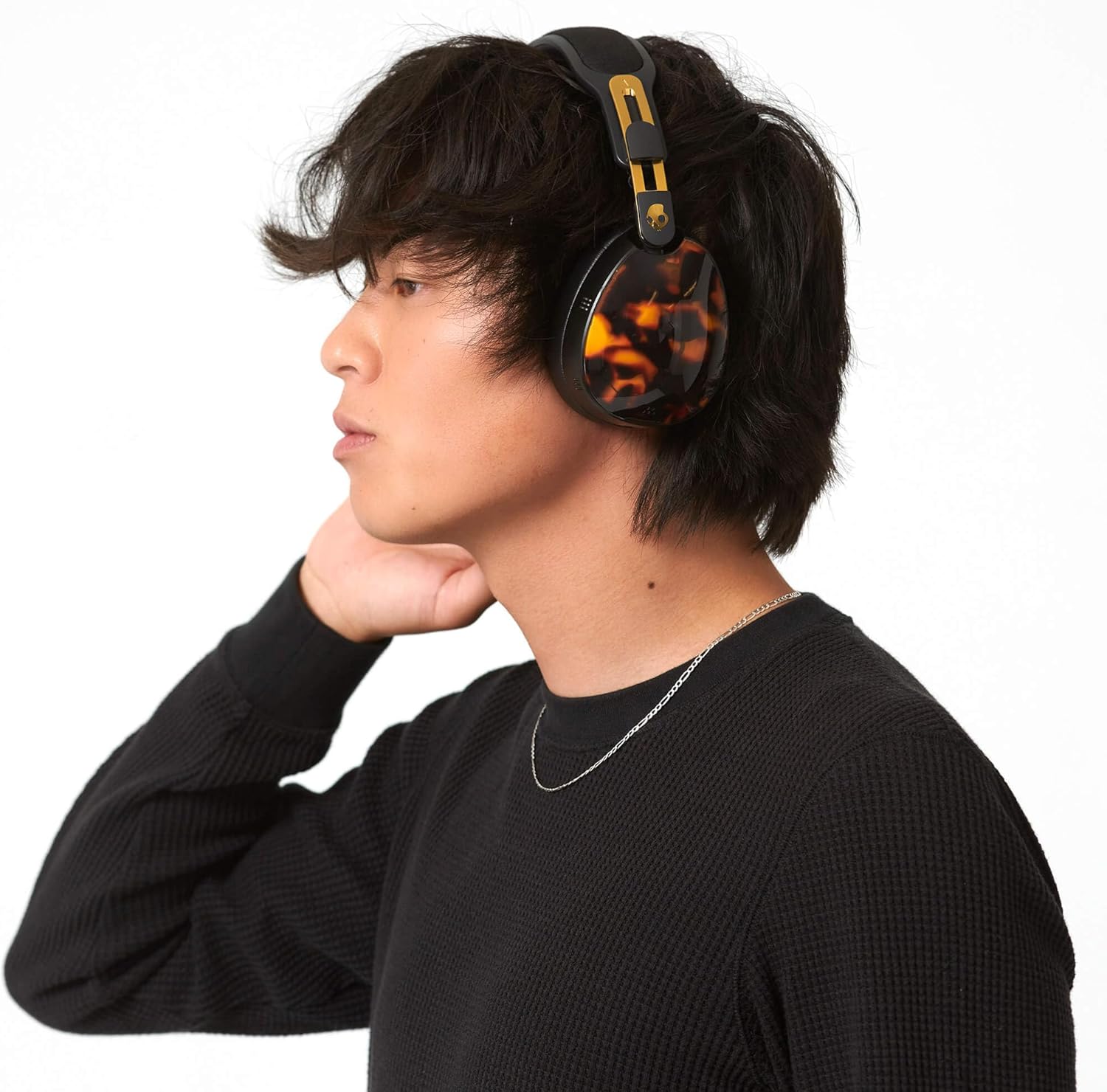 Skullcandy Aviator 900 ANC Wireless Over-Ear Bluetooth Headphones, THX Spatial Audio with Head Tracking, Adaptive Noise Cancelling, Up to 60 Hours Battery, Microphone for iPhone Android - Tortoise