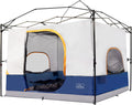 KAMPKEEPER Camping Inner Tent for Pop Up Canopy, Converts 10'x10' Straight Leg Canopy into Camping Tent–Fully Vented Roof(Top & Frame NOT Included) (Navy Blue, Classic)