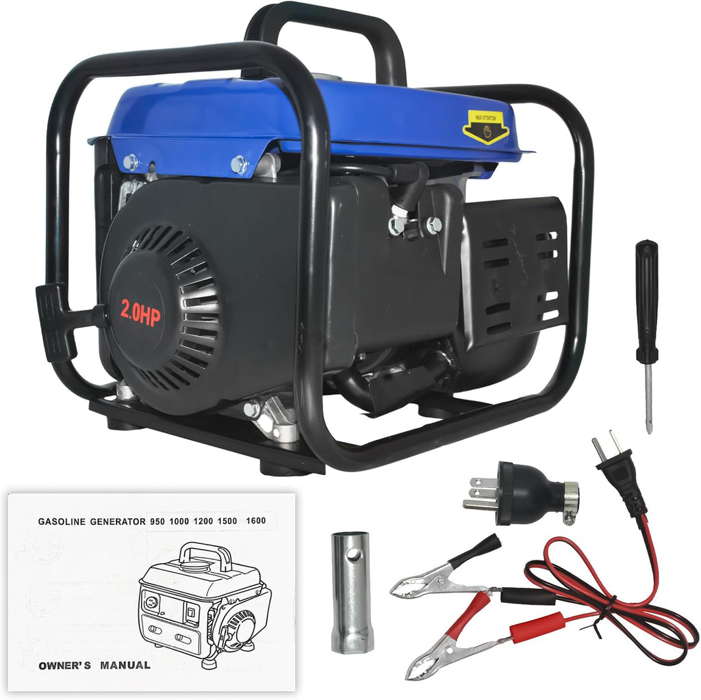 1200W Gas Powered Generator Energy, Small Portable Generator for Home Outdoor Power Equipment Use Camping Ultralight Lightweight, EPA Compliant