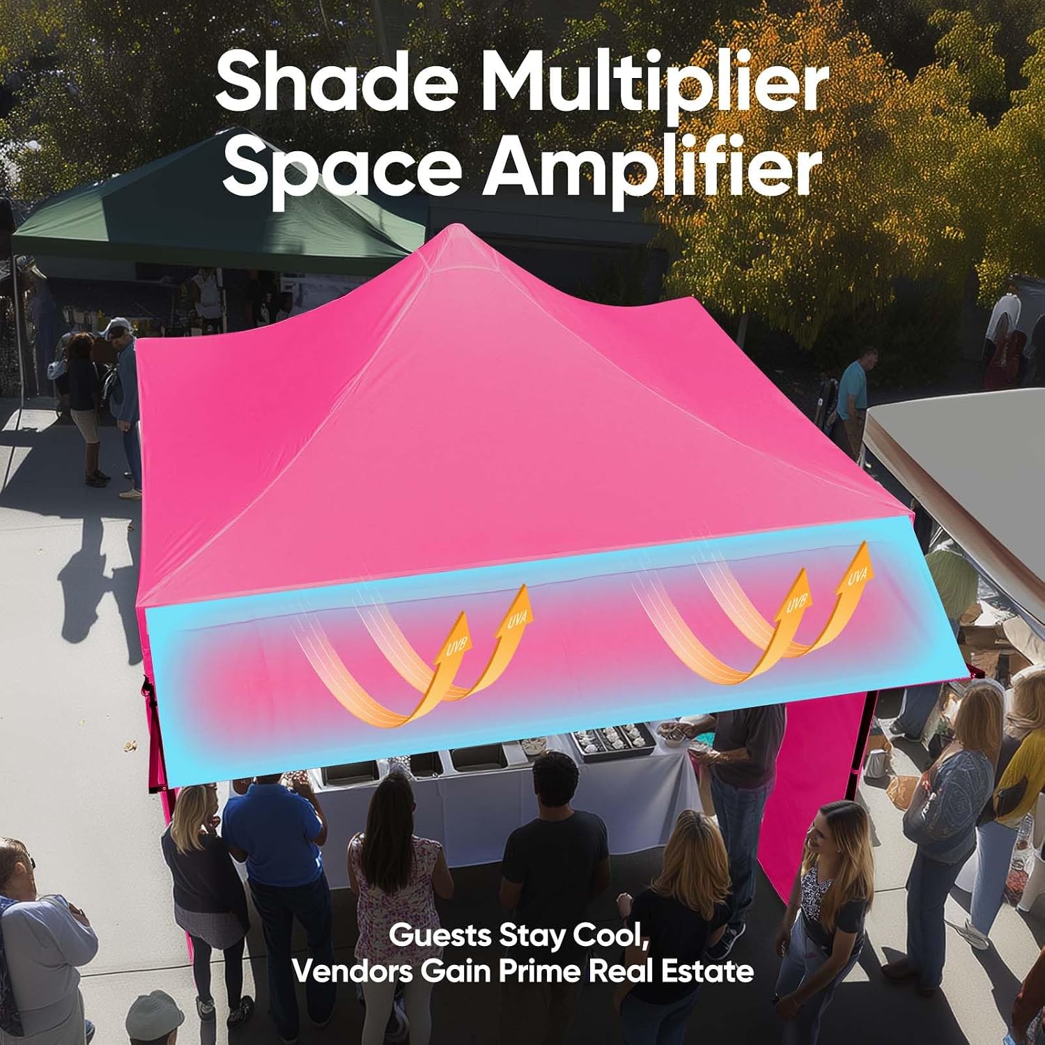 Quictent 10x10 Heavy Duty Pop up Canopy Tent with 3 Removable Sidewalls, Commercial Grade Instant Shelter with Wheeled Bag for Outdoor, Parties, Markets, 600D PU Coated UPF 50+ Sun Shield