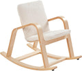 ECR4Kids Bentwood Reading Rocking Chair with Armrests and Cushion, Montessori Furniture, Natural
