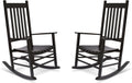 Shine Company Vermont Porch Rockers – Black (Set of 2)