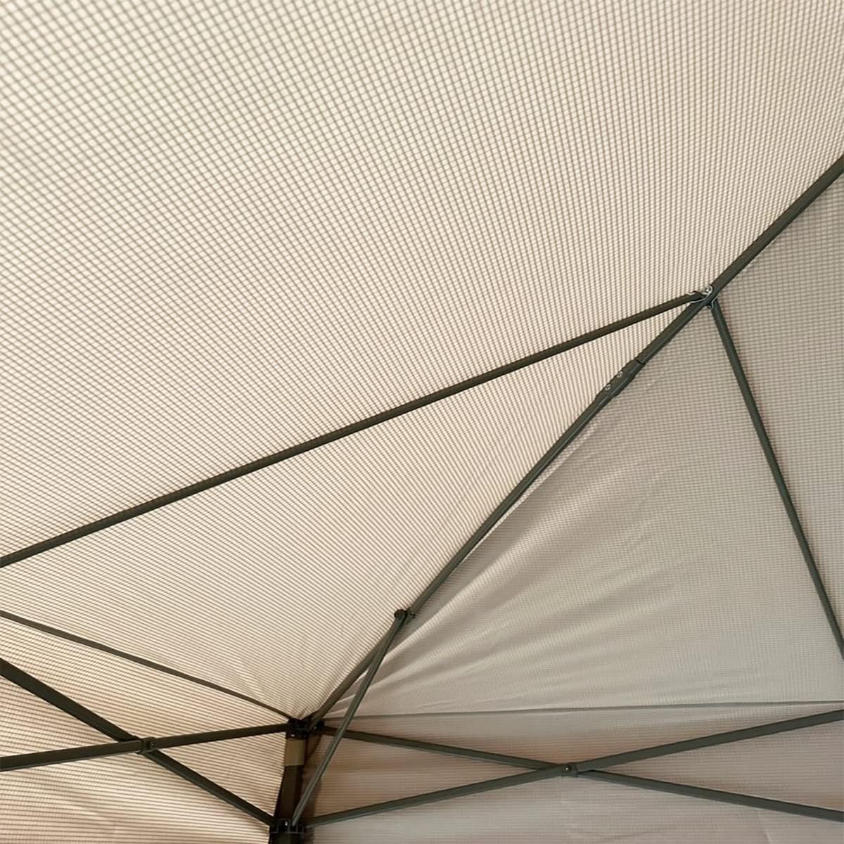 Garden Winds Custom Fit Replacement Canopy Top Cover Compatible with The A109000102, A109000602, S-GZ001-H Sunjoy, Real Living 11x11 Pop Up Instant Gazebo - Upgraded Performance RIPLOCK 350 Fabric