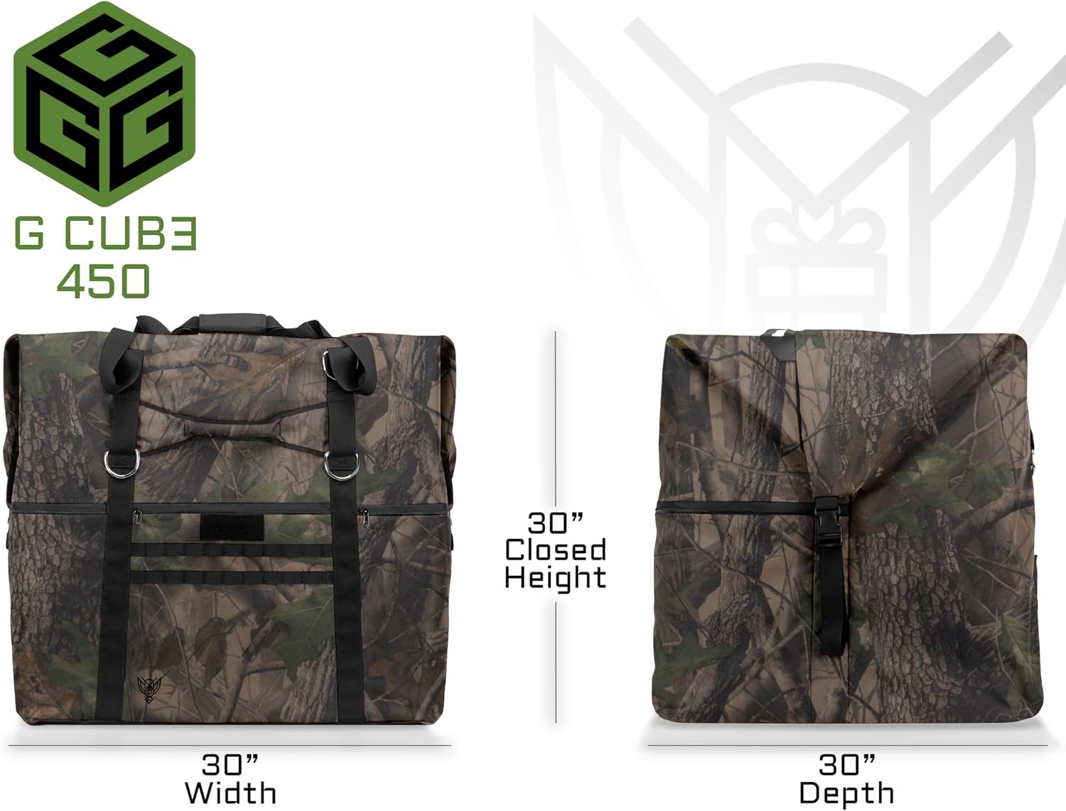 Xtreme Sight Line ~ G CUBƎ 450 + G SØLAR 180 Faraday Bag for Large Generators and Solar Panels ~ Protects Against EMP/CME/EMF/RF ~ Diamond Form Farday Lined Interior ~ Backwoods Camo