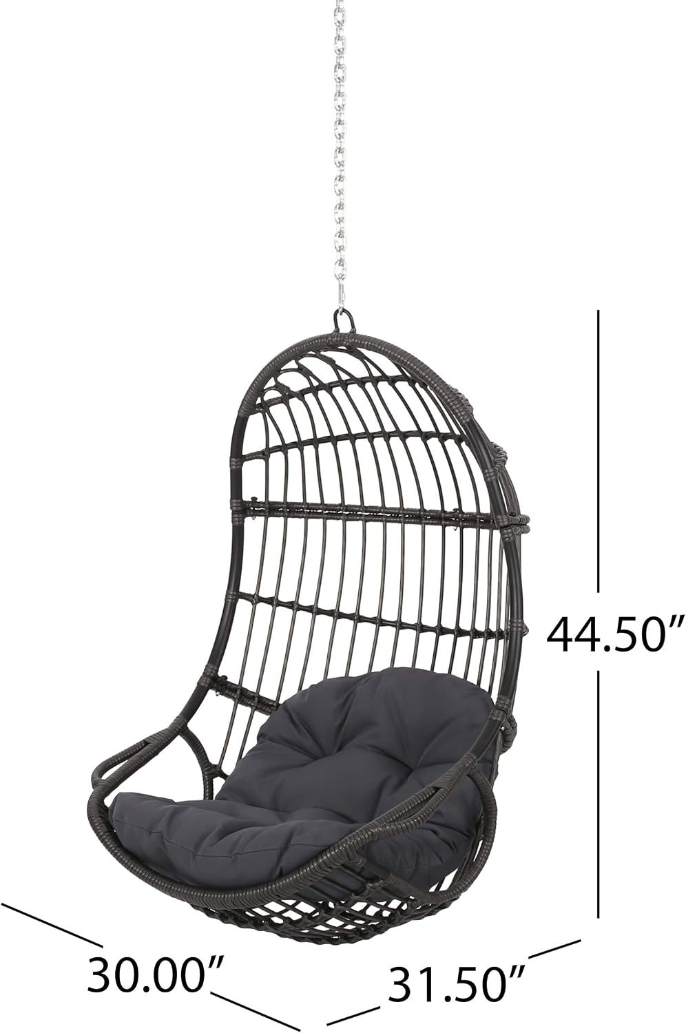 Christopher Knight Home Hammock/Swing, Gray + Dark Gray