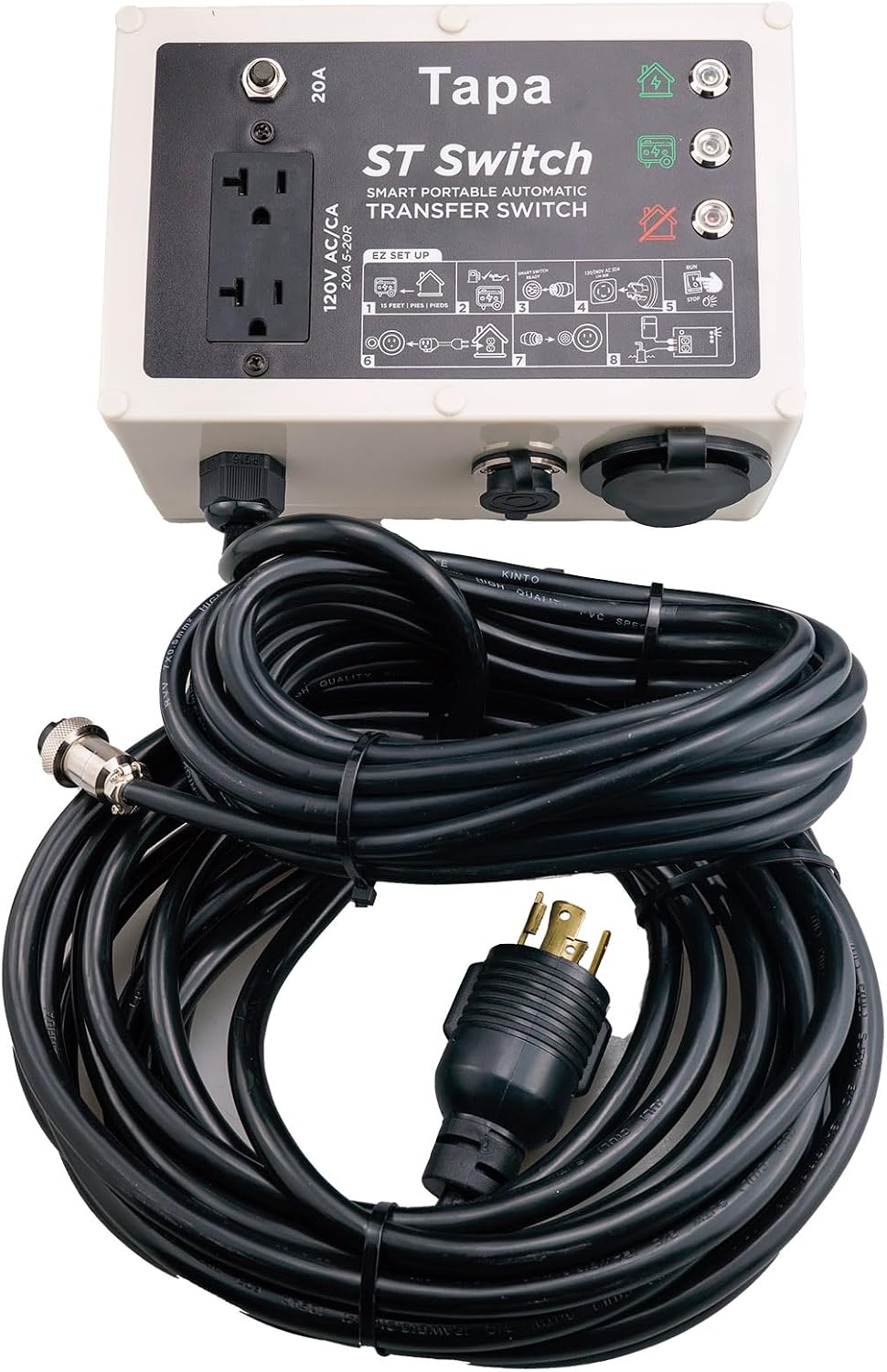 HZ Smart Transfer Switch Compatible with Westinghouse Portable Generator with Smart Switch Outlet