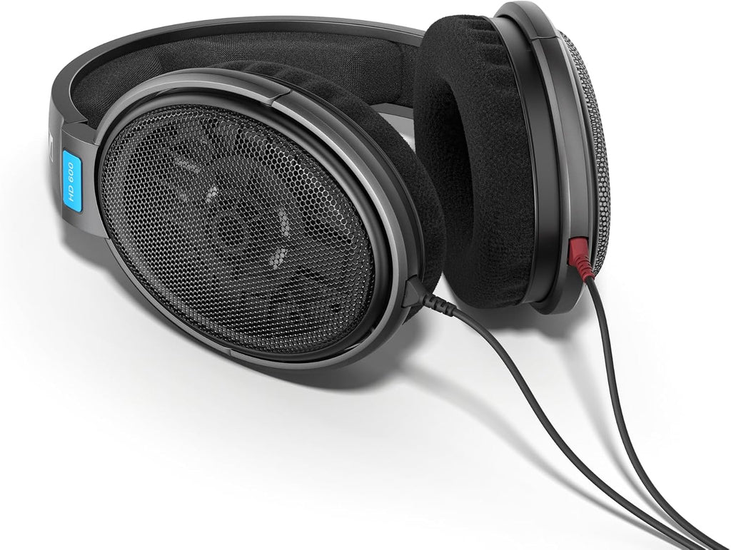 Sennheiser HD 600 - Audiophile Open-Back Dynamic Wired Headphones Over Ear with Natural Soundstage and Premium Comfort for Music Lovers, Open Metal Earpiece Covers, Black