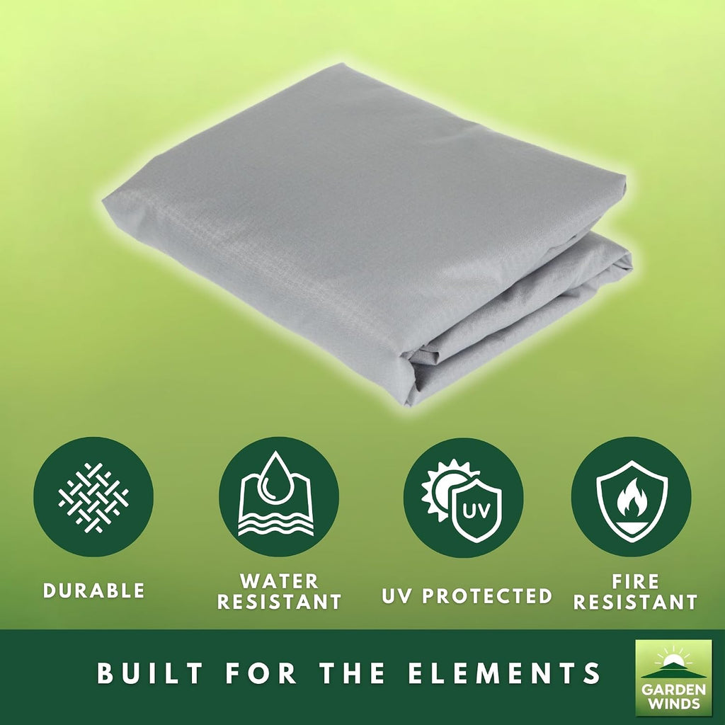 Garden Winds Reinforced RipLock 350 Replacement Canopy Top Cover Compatible with Ozark Trail 12' X 12' Pop Up Models 30726, WMT-1212122N - Slate Gray