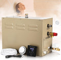 Steam Shower Generator Kit 9KW for Bath Sauna SPA, Aromatherapy Steam Head, Self-draining System, LED Touchscreen Controller, 12-Hour Timer 77-131℉ for 318CBFT/9m³ Room