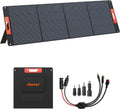 240W Portable Solar Panels for Power Station, Solar Angle Guide, Monocrystalline ETFE Foldable Solar Panel Charger with QC3.0 USB/Type-C, 20V DC Output Adjustable Kickstand for Outdoor Camping, RV