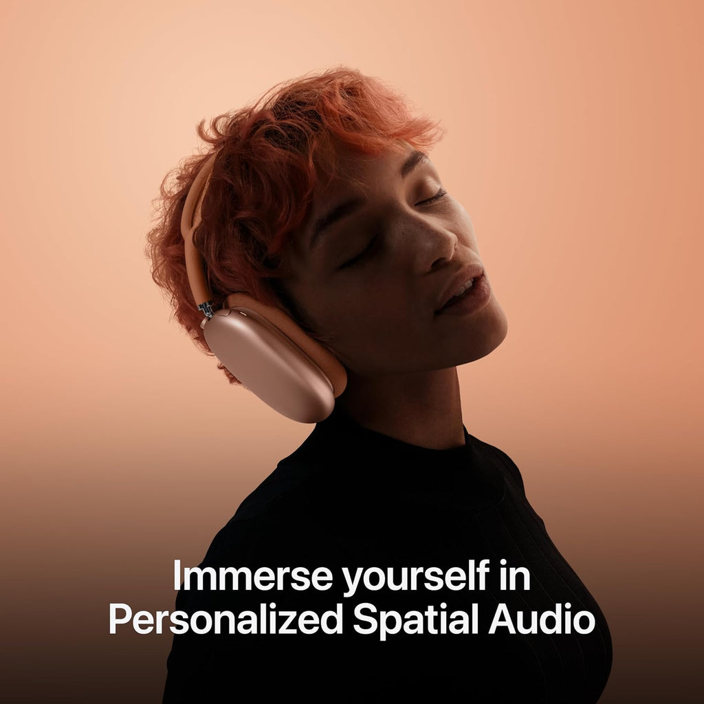 Apple AirPods Max Wireless Over-Ear Headphones, Pro-Level Active Noise Cancellation, Transparency Mode, Personalized Spatial Audio - Orange with AppleCare+ (2 Years)