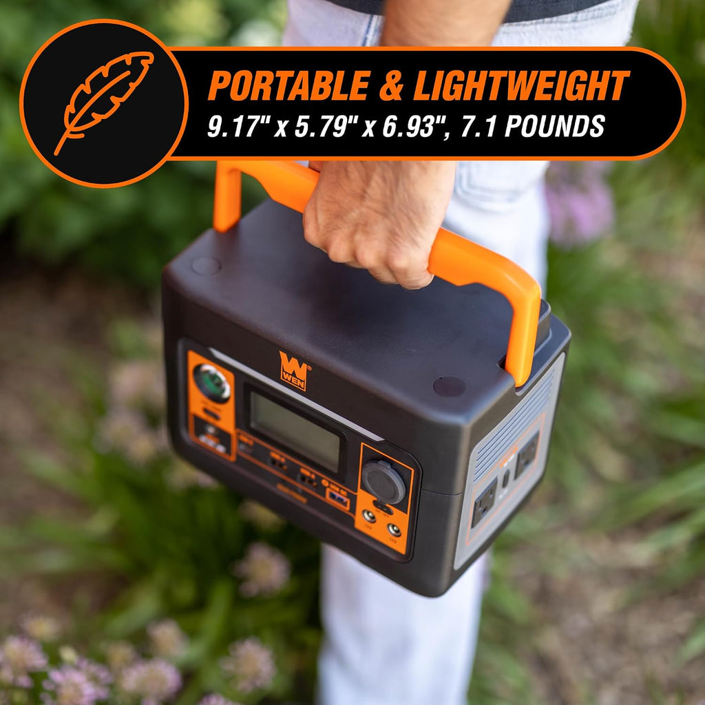 WEN 300-Watt 269Wh Lithium-Ion Power Station and Battery-Powered Inverter Generator (PP300i)