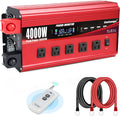Cantonape 4000W Power Inverter 12V to 110V/120V DC to AC with LCD Display, Remote Controller 5 x AC Outlets and 4 x 3.1A USB Car Adapter for Car Truck Boat RV Solar System