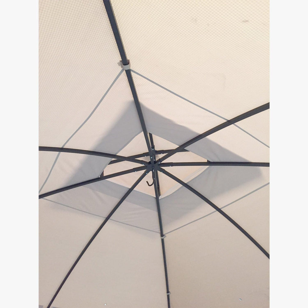 L-GZ815PCO-F 10 x 12 Wicker Gazebo Replacement Canopy Top Cover - RipLock 350