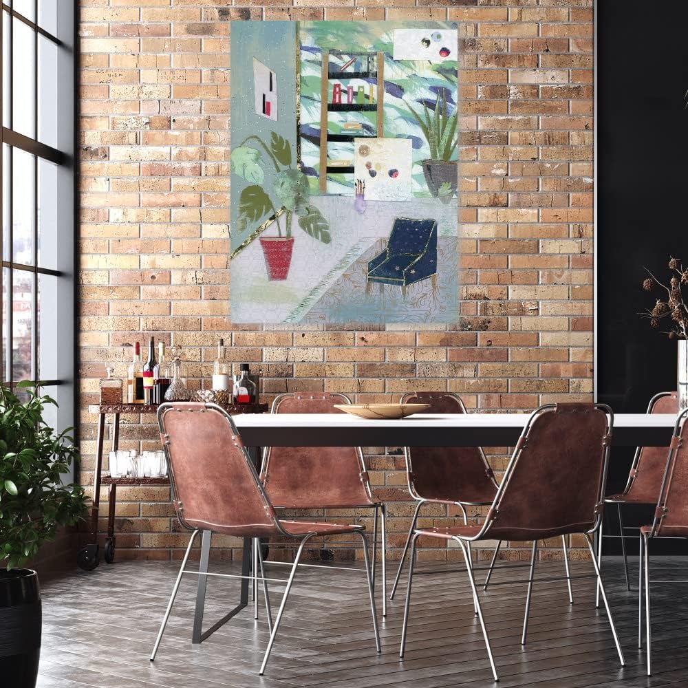 Fine Art Canvas Artist's Studio Canvas Wall Decor by Artist Jenny McGee for Living Room, Bedroom, Bathroom, Kitchen, Office, Bar, Dining & Guest Room - Ready to Hang - 35 in x 46 in
