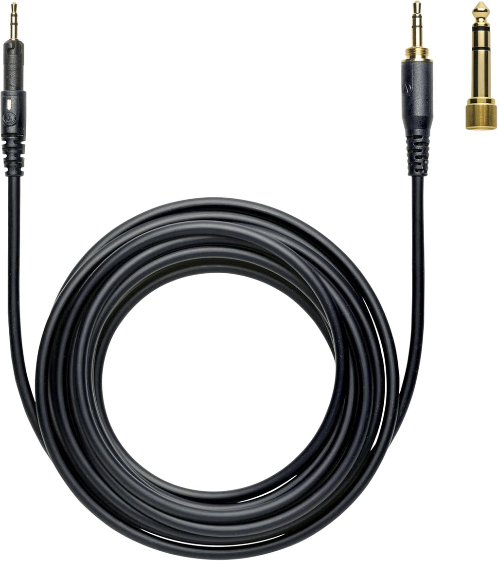 Audio-Technica ATH-M50X Professional Studio Monitor Headphones, Black, Professional Grade, Critically Acclaimed, with Detachable Cable