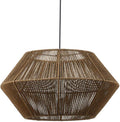 Globe Electric 60530 Malay 1-Light Pendant Light, Natural Twine Shade, Black Hanging Cord, 220 Lumen