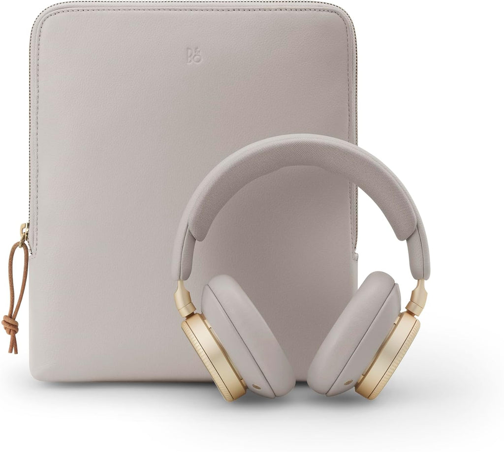 Bang & Olufsen Beoplay H100 Premium Wireless Active Noise Cancelling Over-Ear Headphones with Protective Carrying Case,Hourglass Sand